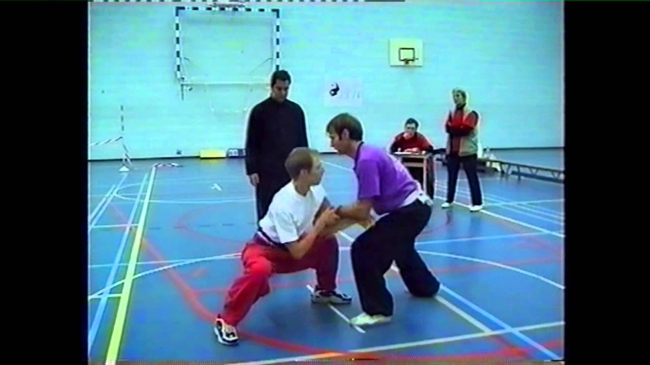 Tai Chi Daniel Grolle - Push Hand Competition Daniel / Luis Molera 1998 in Holland