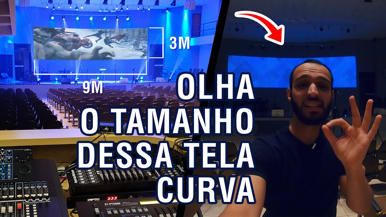 MINHA IGREJA TEM UMA TELA DE CINEMA + TOUR COMPLETO