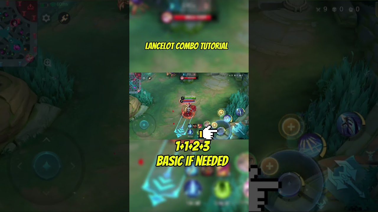 Lancelot Basic Combo Skill Tutorial #mobilelegends #mlbb #tutorial