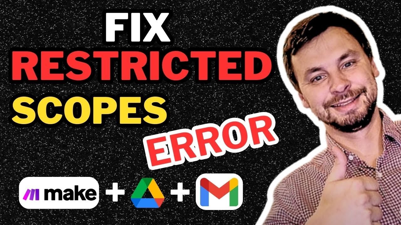 Исправление ограниченных областей с аккаунтами @gmail.com - Make.com - Google Drive - Gmail