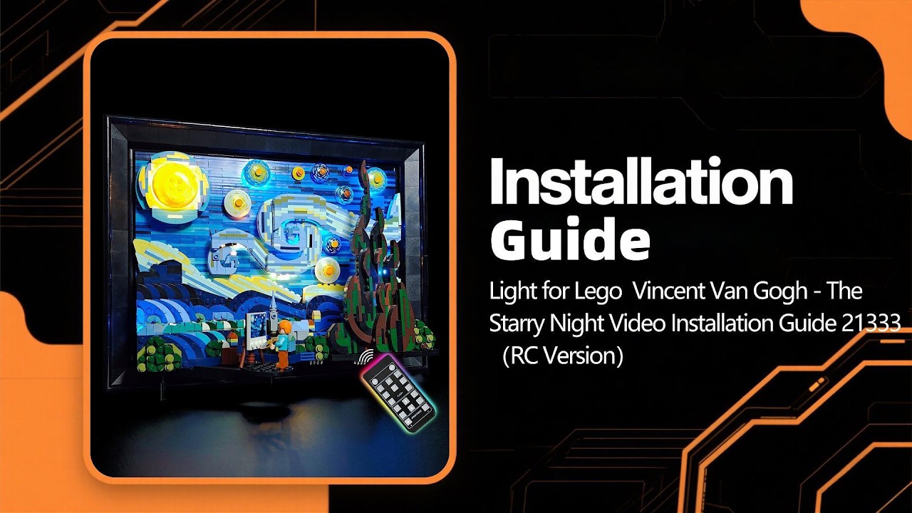 Light Kit For LEGO 21333 Vincent Van Gogh - The Starry Night Video Installation Guide(1)