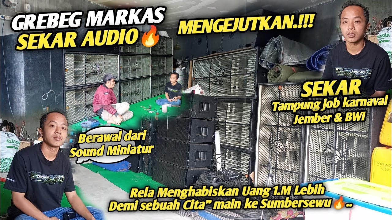 SEJARAH MENGEJUTKAN..🔥BERAWAL DARI SOUND MINIATUR SAMPAI JADI SOUD BATTLE SUMBERSEWU‼️SEKAR AUDIO