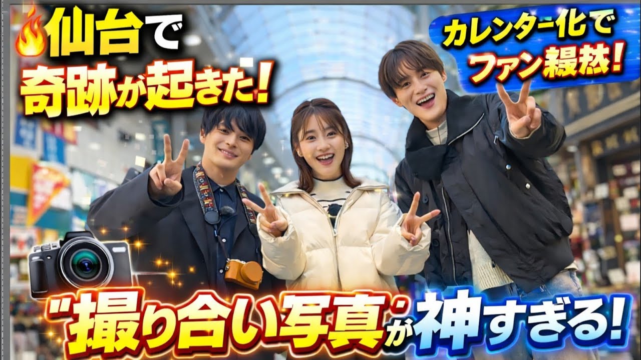 【激アツ確定🔥】SHOW-WA青山隼の故郷・仙台で奇跡が起きた…向山毅との“撮り合い写真”が神すぎる📸✨カレンダー化でファン騒然！1月31日イベントが見逃せない理由とは…！