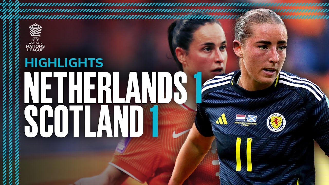 Netherlands 1-1 Scotland | UEFA Women's Nations League Highlights | Scotland National Team