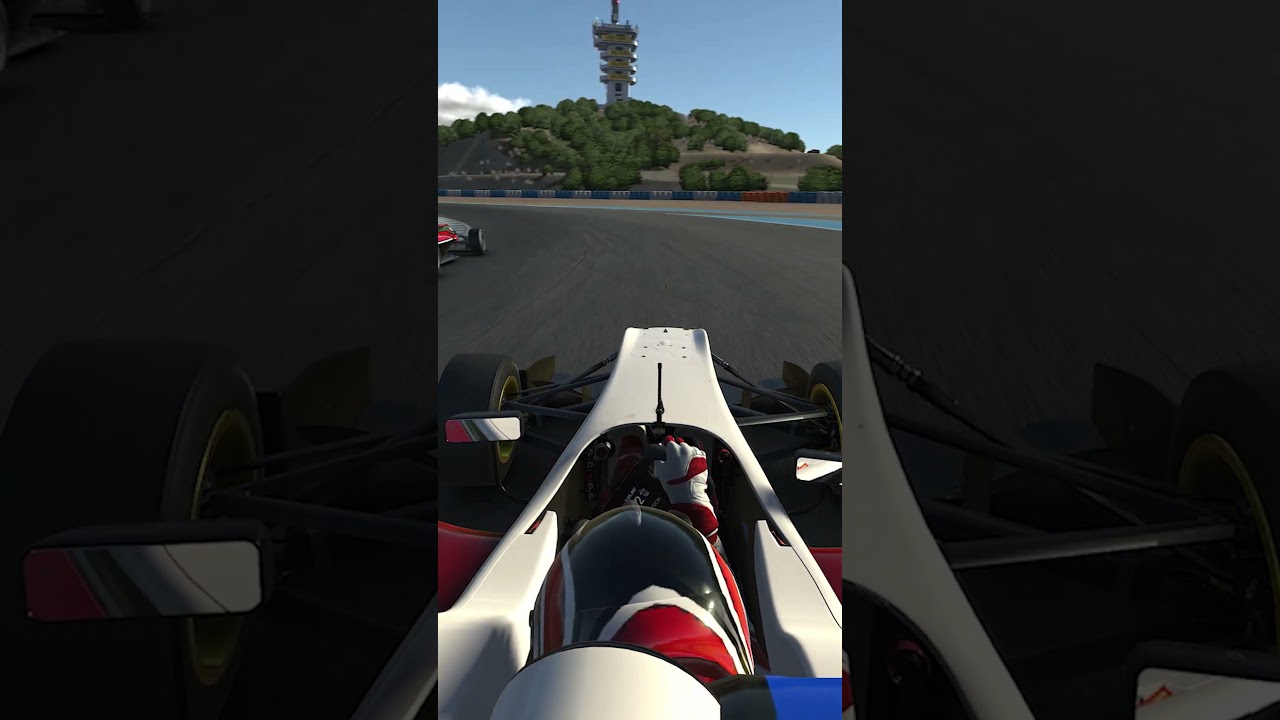 When you're racing F3 cars and Will Power is in front of you.