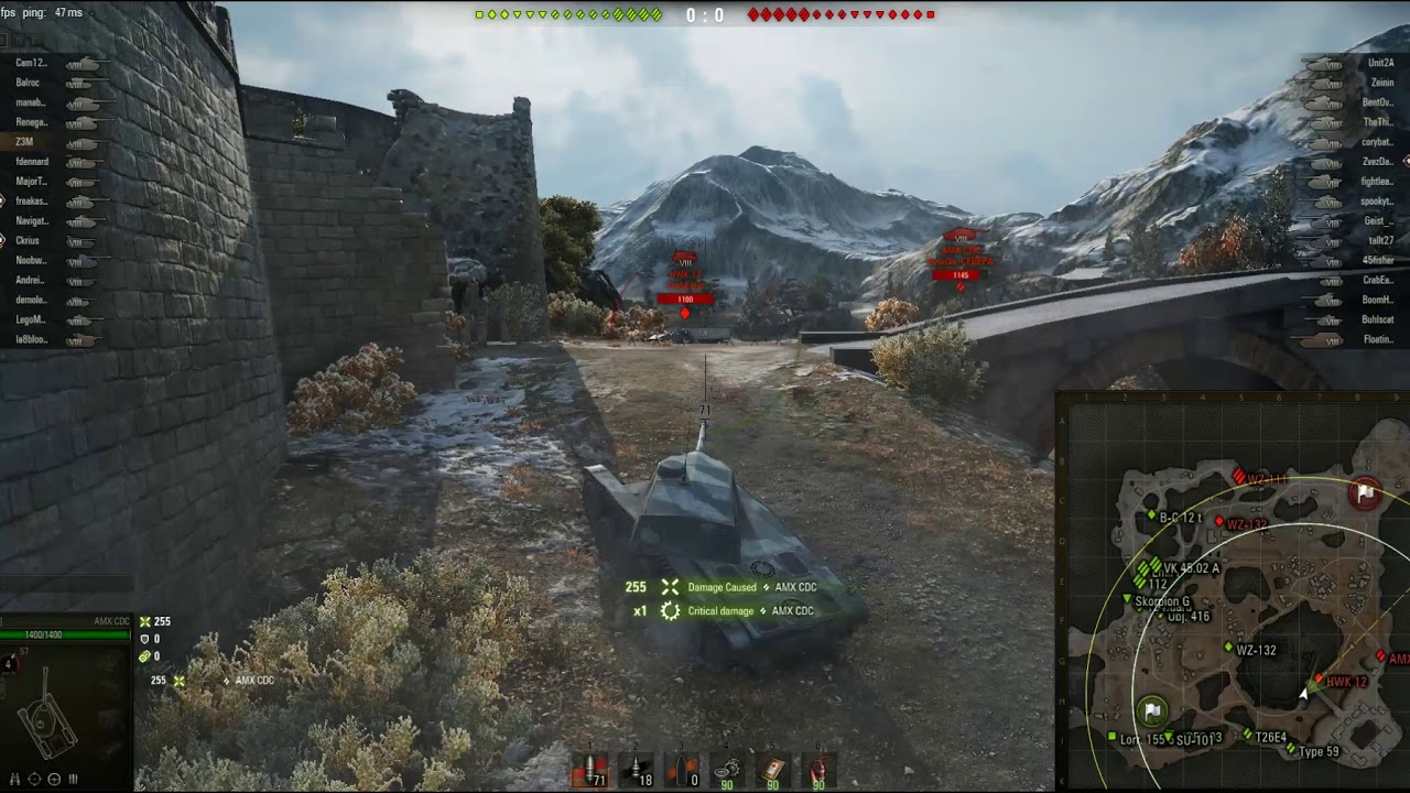 World Of Tanks.  AMX CDC Review And Gameplay.