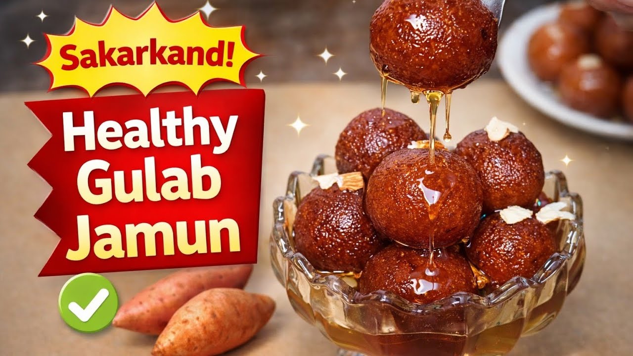 शकरकंद के गुलाब जामुन | Maida Bina soft Gulab jamun Recipe| Winter special Sweet