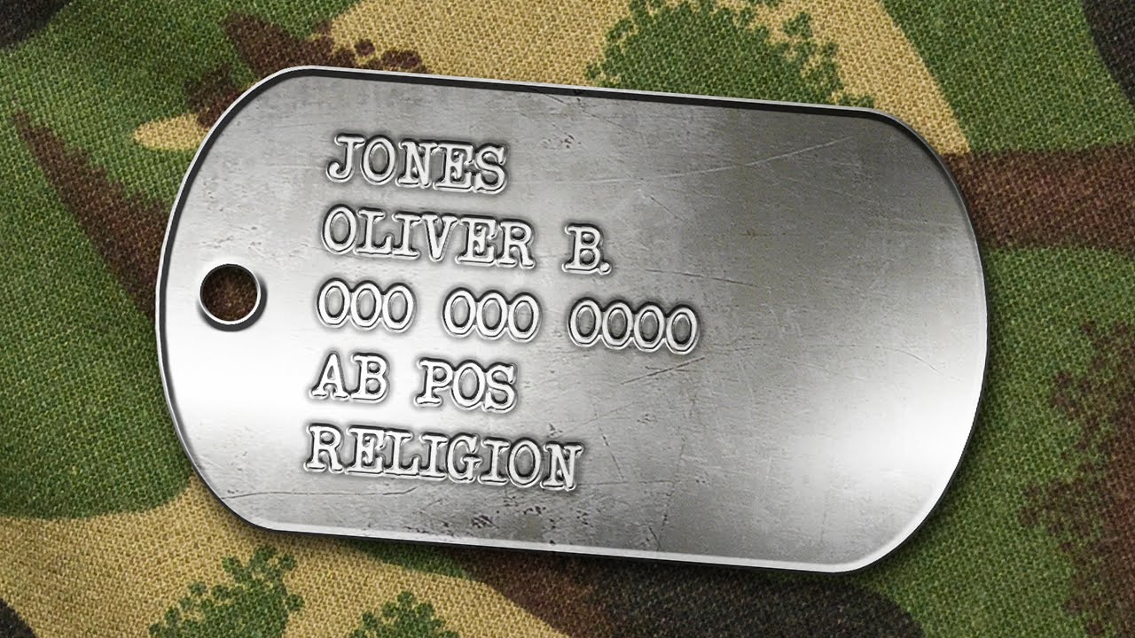Photoshop Tutorial: Part 1 - How to Create a Post-1970s, Military Dog Tag (G Tag)