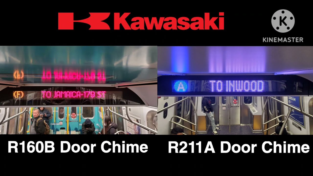 NYCT || Kawasaki R160B & R211A Door Chime Comparison