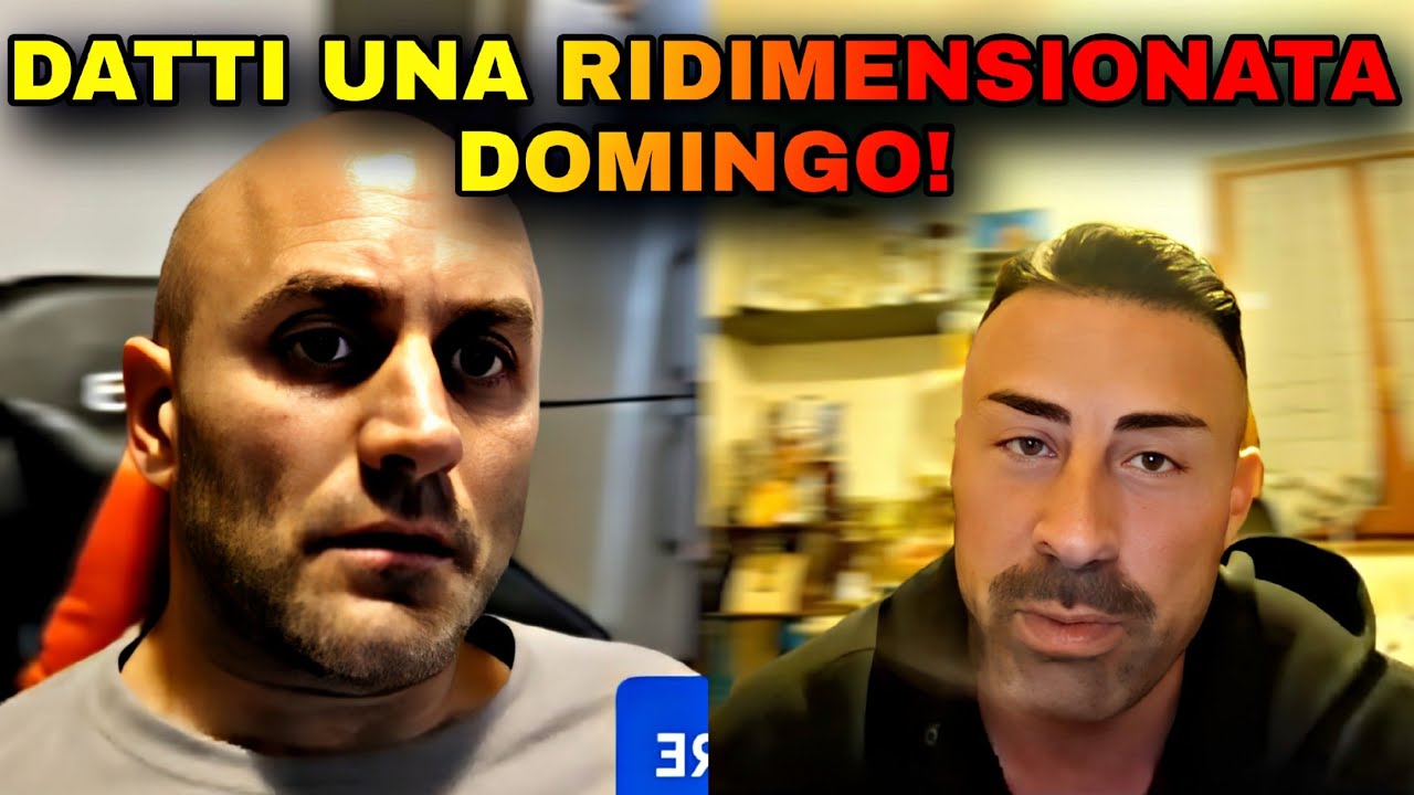 ALEX ZUCCARO FA UN DISCORSO SERIO A DOMINGO MA NON FINISCE BENE