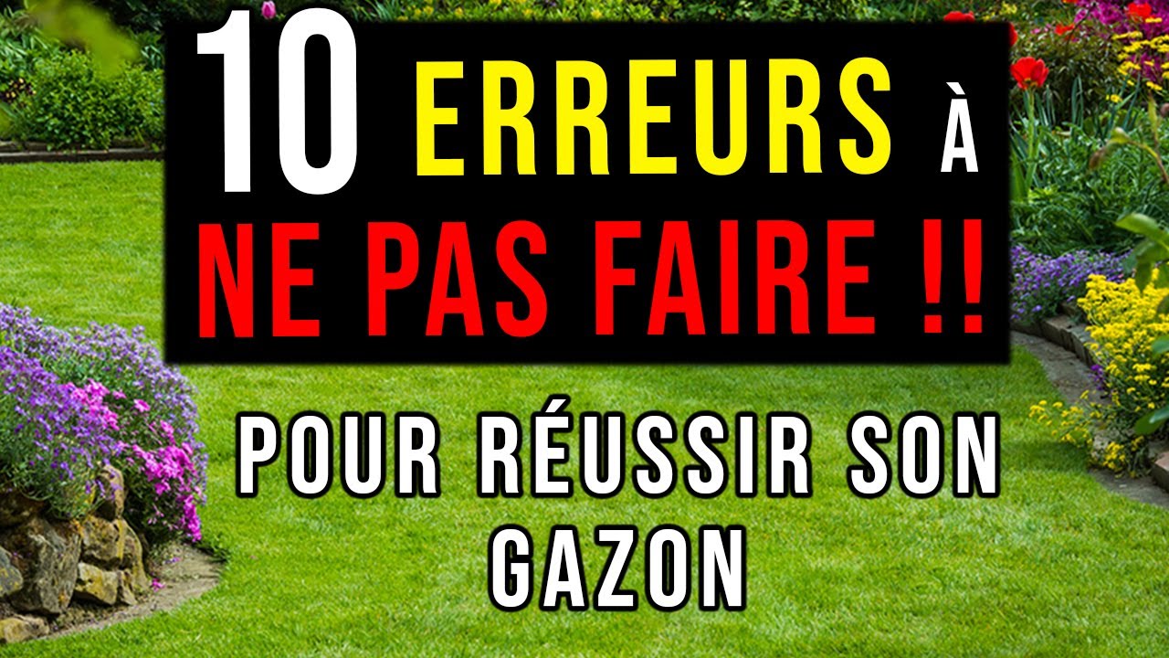 10 ERREURS à Éviter pour Réussir son GAZON du Premier Coup !! Astuces de Pro +1 Bonus😜