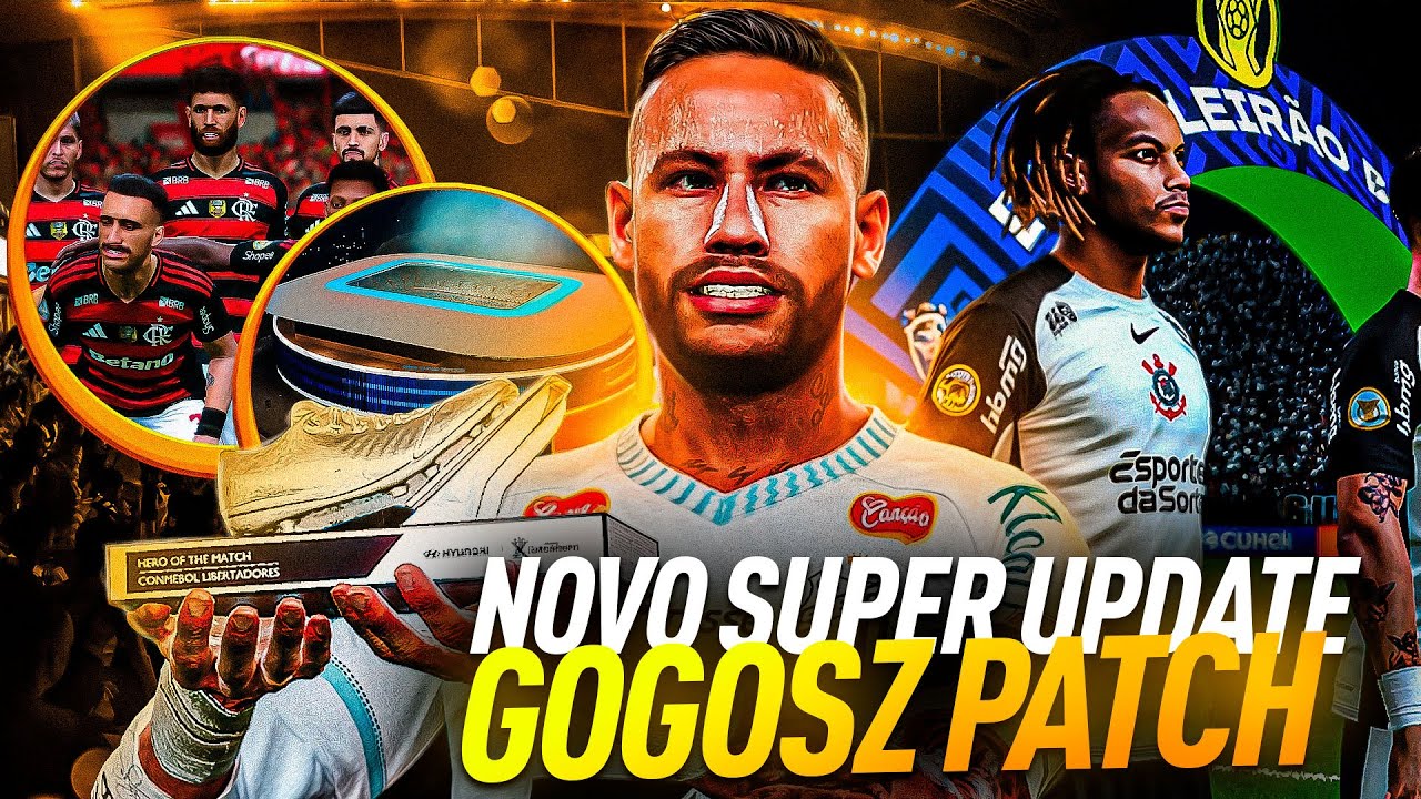 🚨SAIU!! NOVO UPDATE GOGOSZ PATCH 2026 WORLD & CONMEBOL PES 2021 PC e OS NOVOS OPTION FILES PS4 e PS5