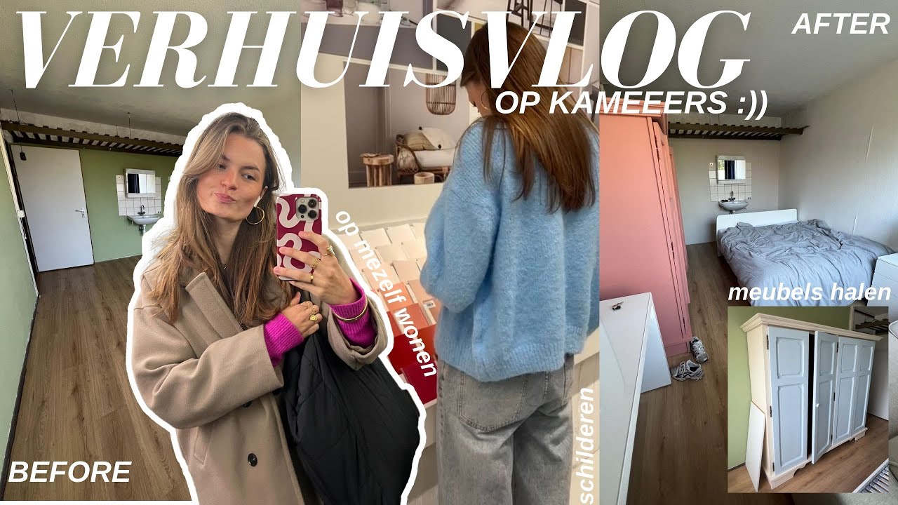 VERHUISVLOG🔑🏠: ik ga op kamers | meubels halen | schilderen | verhuizen