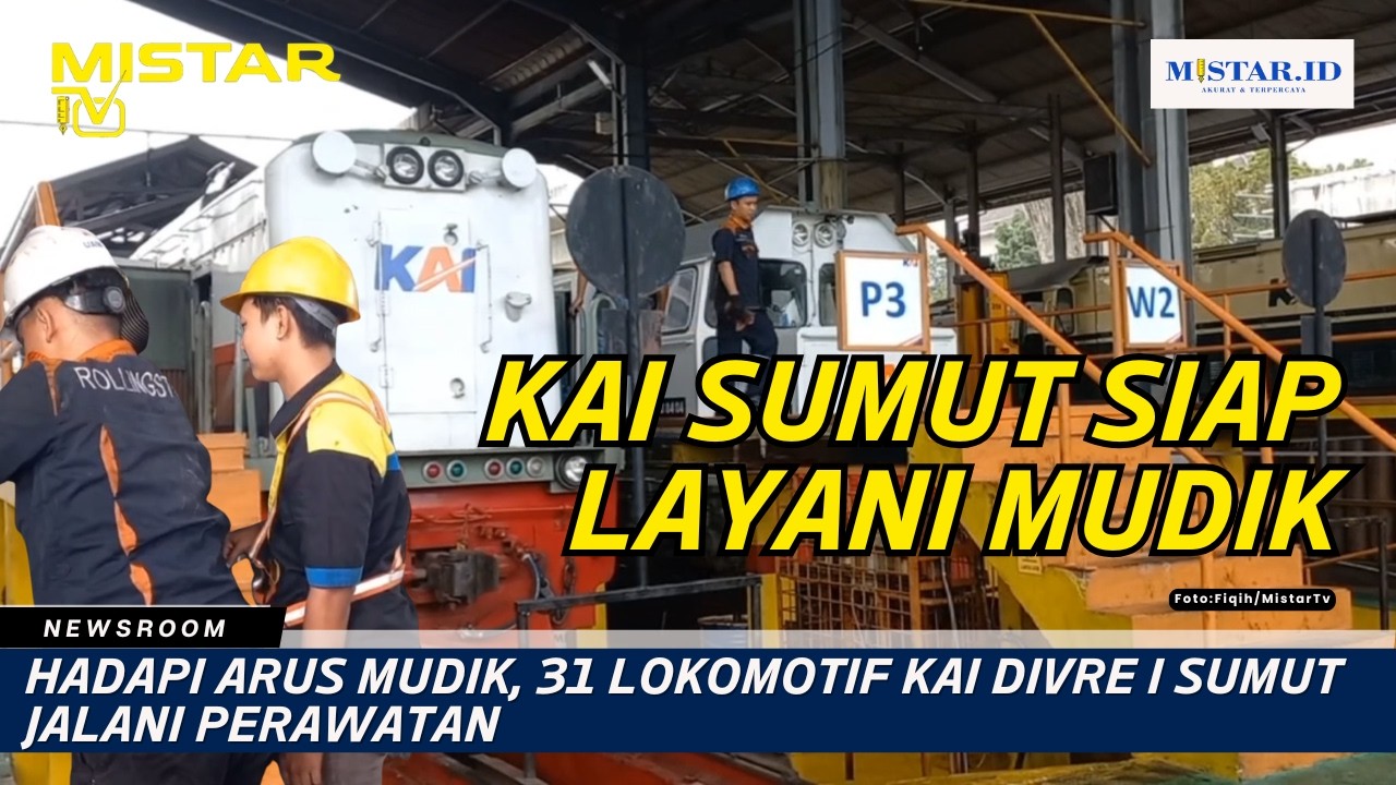 Hadapi Arus Mudik, 31 Lokomotif KAI Divre I Sumut Jalani Perawatan