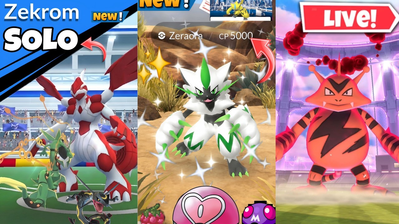 Hunting✨️Shiny Zekrom & Shadow Dialga Raid in Pokemon Go