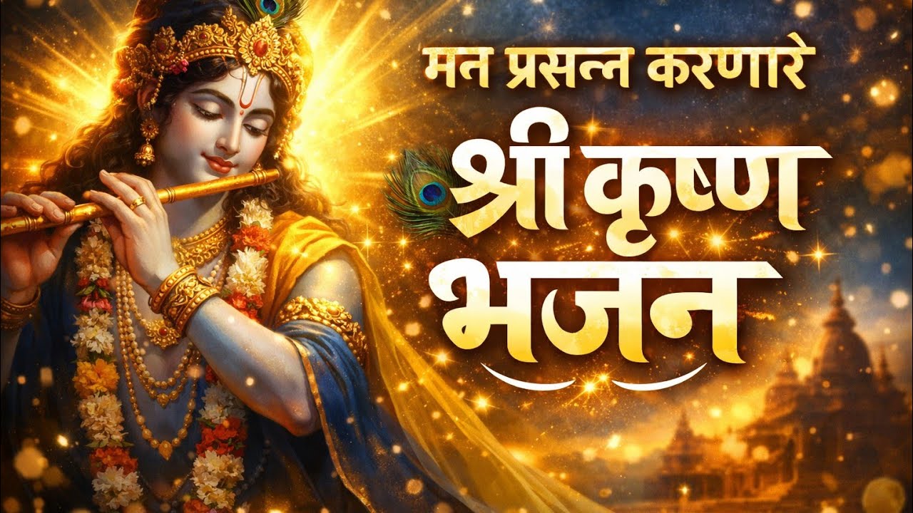 👉 मन प्रसन्न करणारे श्री कृष्ण भजन | Krishna Bhajan Marathi | Sonnu Patil Vibes