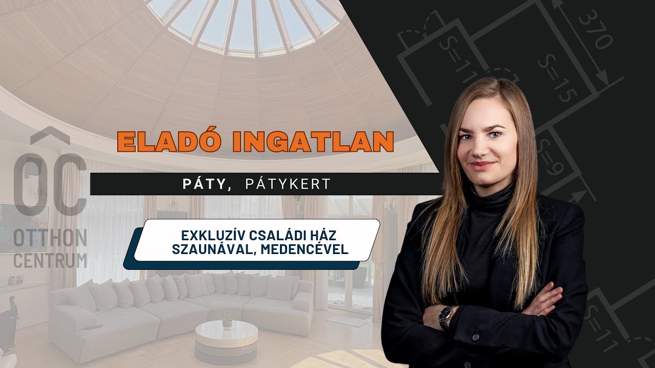 Pest vármegye, Páty -  Exkluzív családi ház, medencével, szaunával eladó!