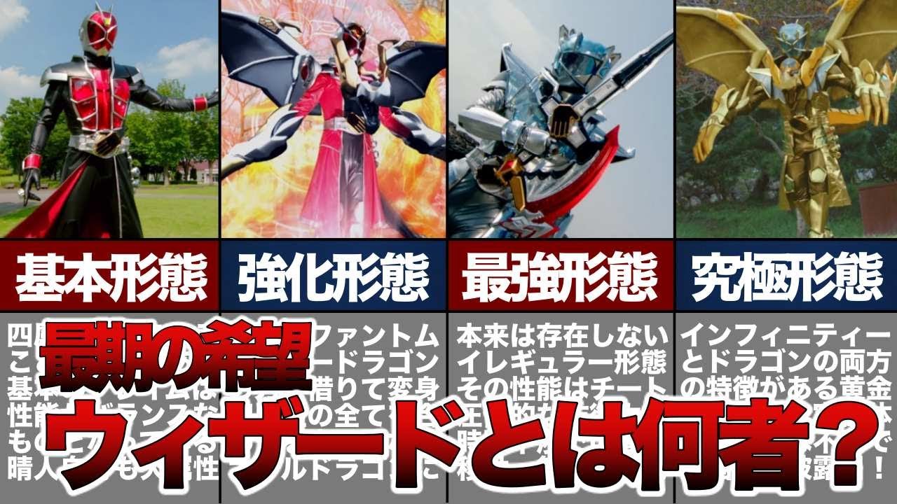 【仮面ライダーウィザード】指輪の魔法使いウィザードとはどんなライダーなの？強さや能力を徹底解説！【ゆっくり解説】
