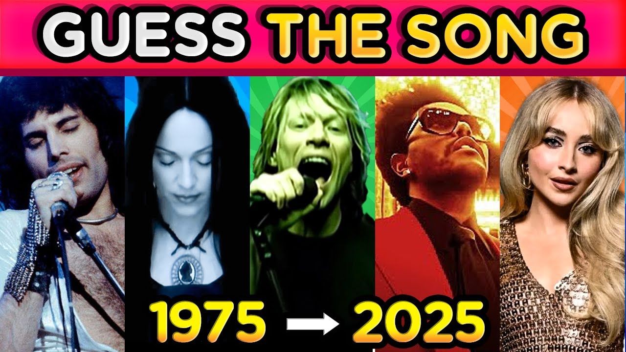 GUESS THE SONG: One Hit Per Year from 1975 to 2025 | 🎶50 Years of Music!