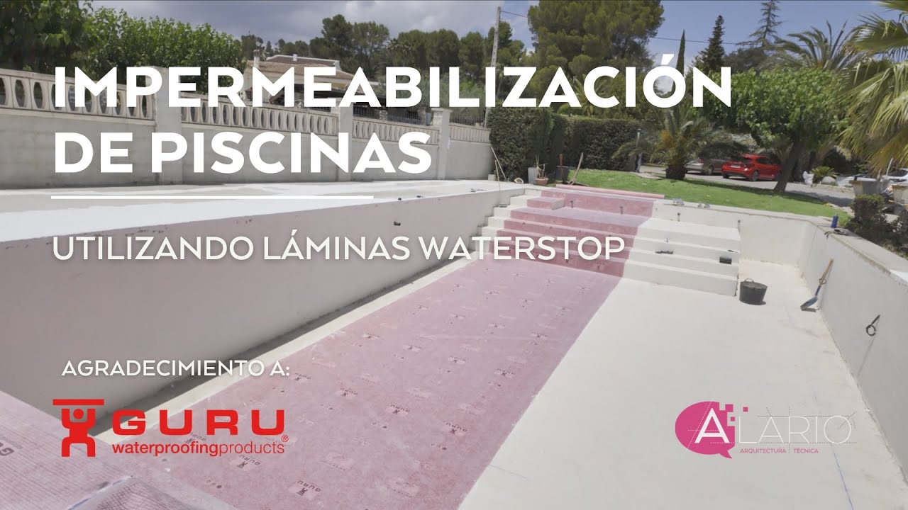 IMPERMEABILIZACIÓN de piscina con lámina WATERSTOP
