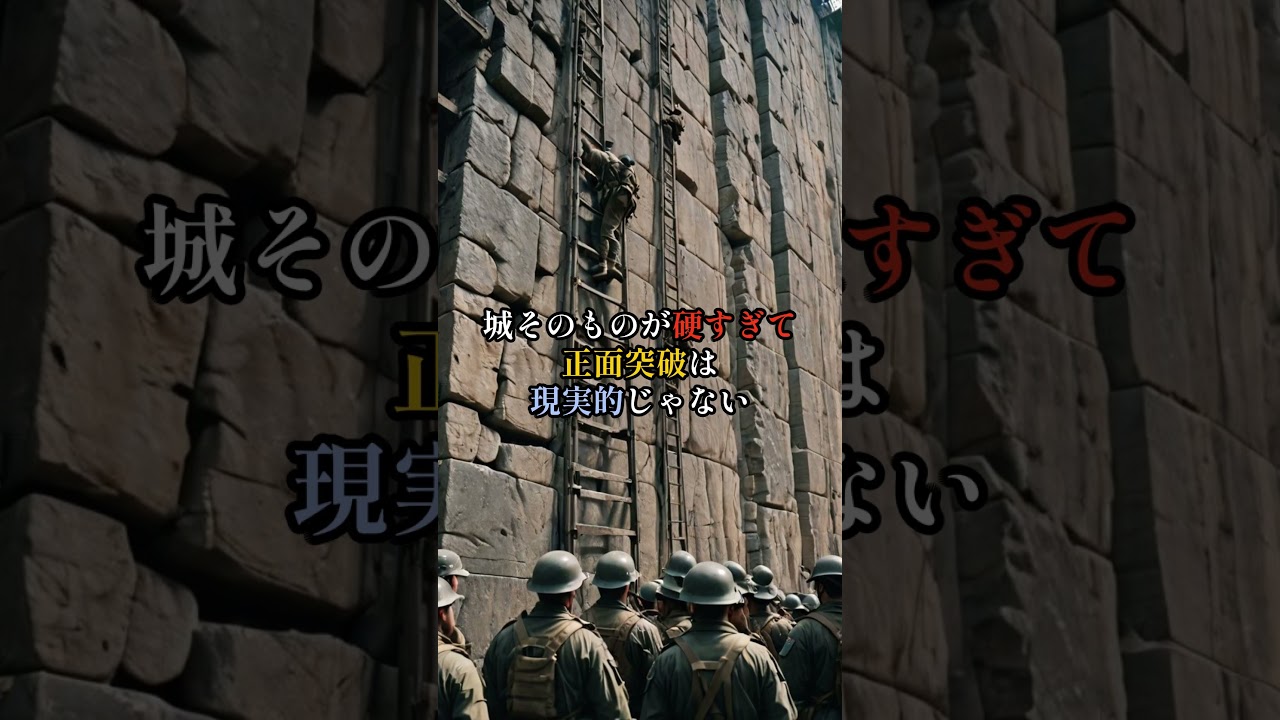 【難攻不落の城】 #歴史 #一分でわかる #雑学 #戦国時代 #解説  #毛利元就 #豊臣秀吉　#上杉謙信   #samurai #小田原城  #織田信長 #信長の野望