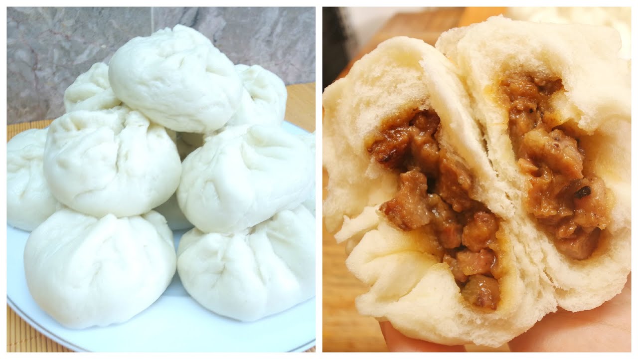 Chinese Steamed BBQ Pork Bun (Dim Sum Char Siu Bao)