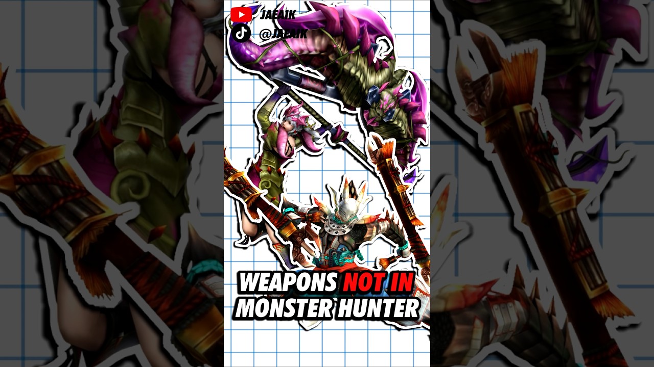 Weapons NOT in Mainline Monster Hunter (yet?) #jaeaik #monsterhunter #mhwilds #mhfrontier #mhweapons