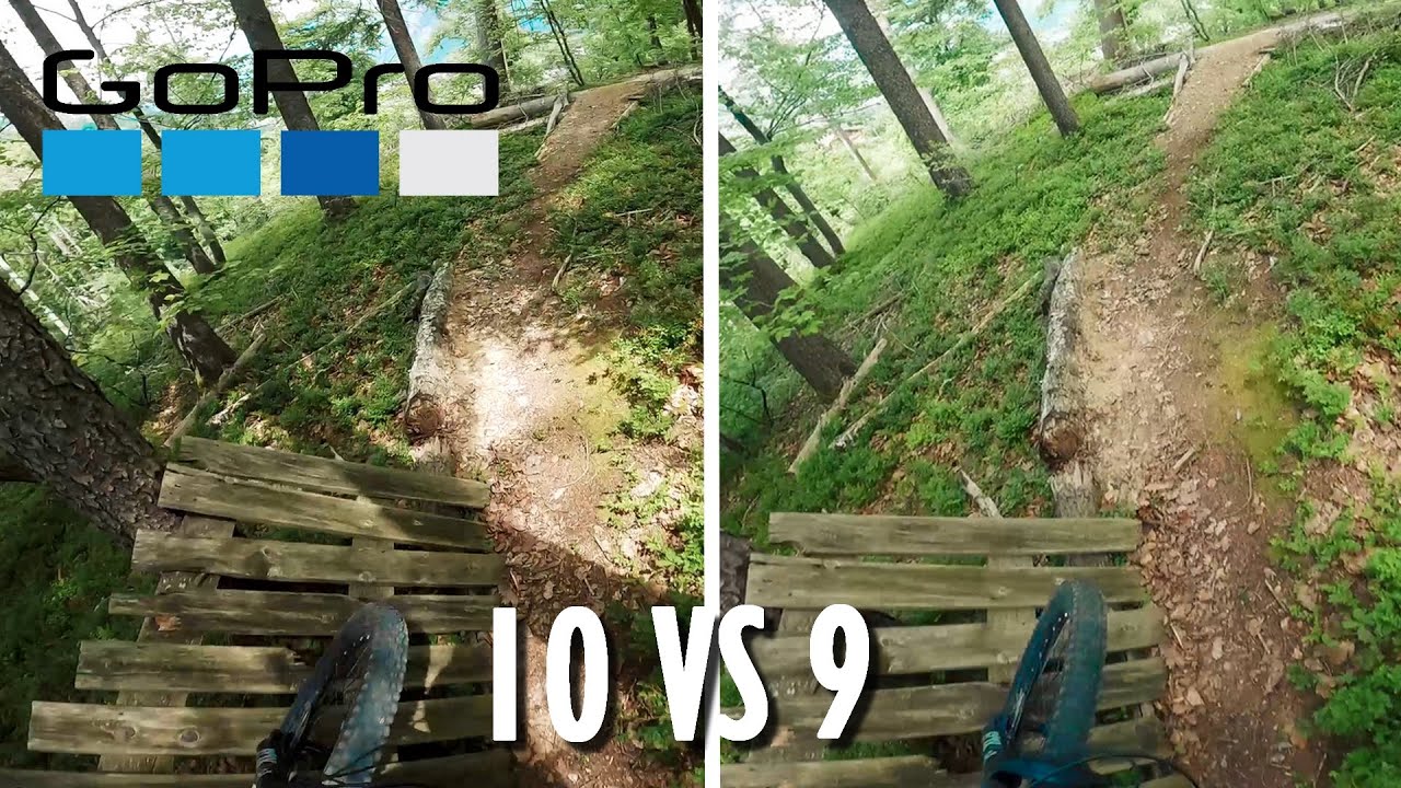 COMPARAISON GOPRO HERO 10 ET HERO 9 EN VTT // (TEST STABILISATION, etc...)