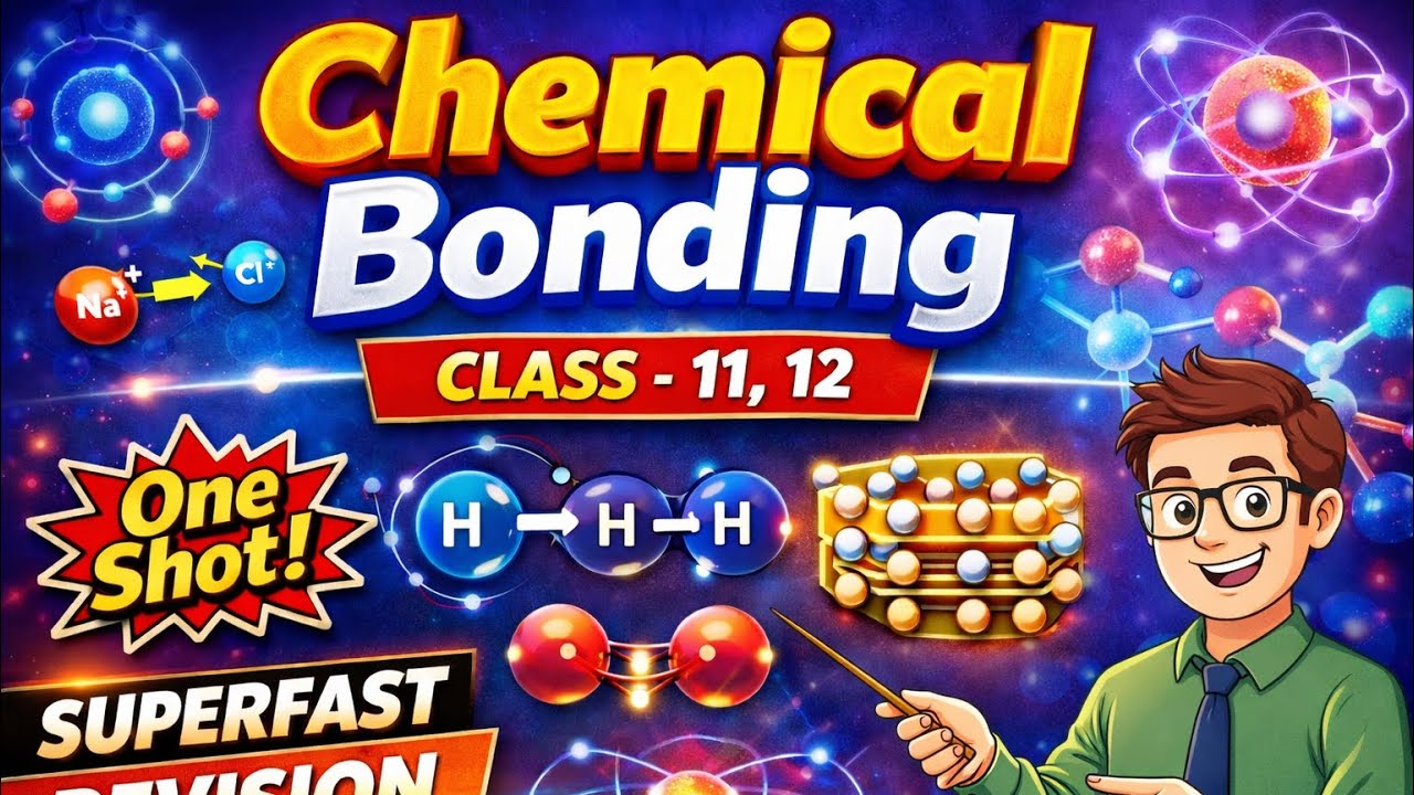 Chemical Bonding - Class 11 12- Foundation JEE NEET MHTCET NDA CET CUET CHEMISTRY