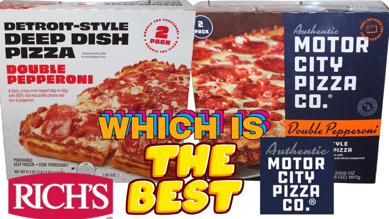 THE BEST Detroit-Style Double Pepperoni Deep Dish Pizza: Rich Products Corp or Motor City Pizza