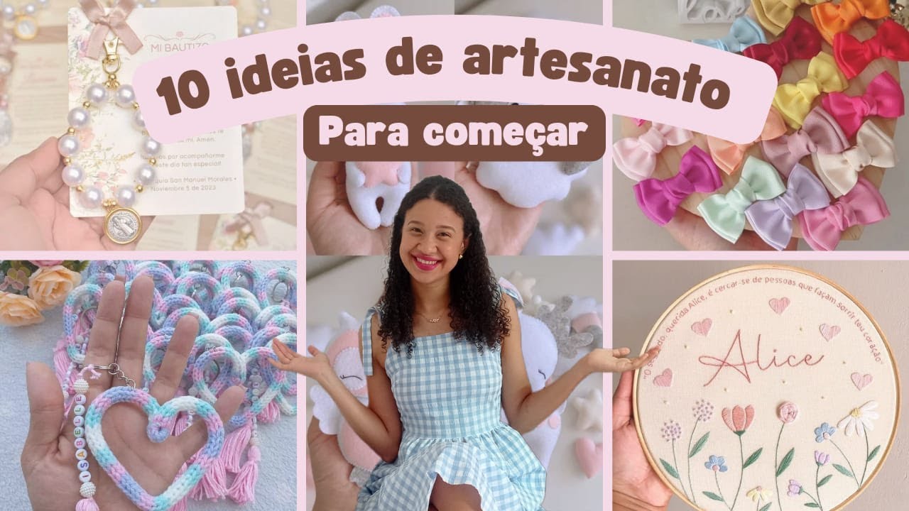 10 ideias de artesanato para trabalhar em casa em 2024 e ganhar muito dinheiro;
