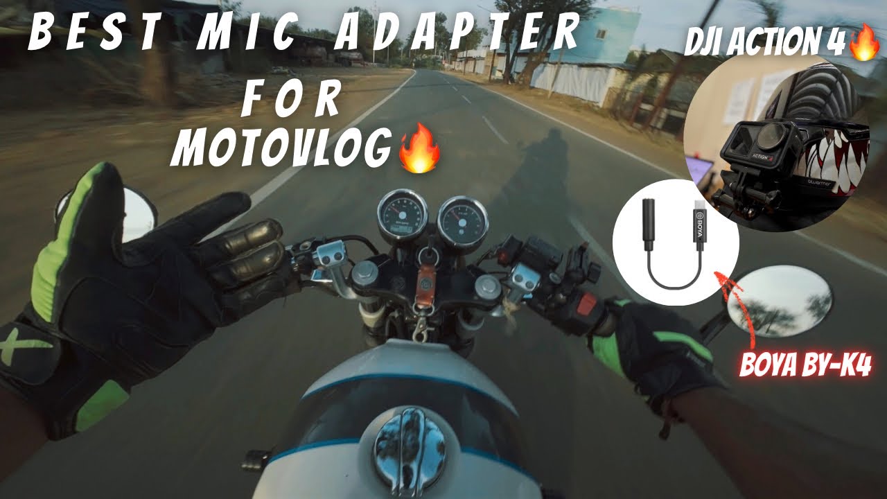 Mic Adapter For DJI Action 4🔥 | Motovlogs Mic Setup | Must Watch Before Buy😮
