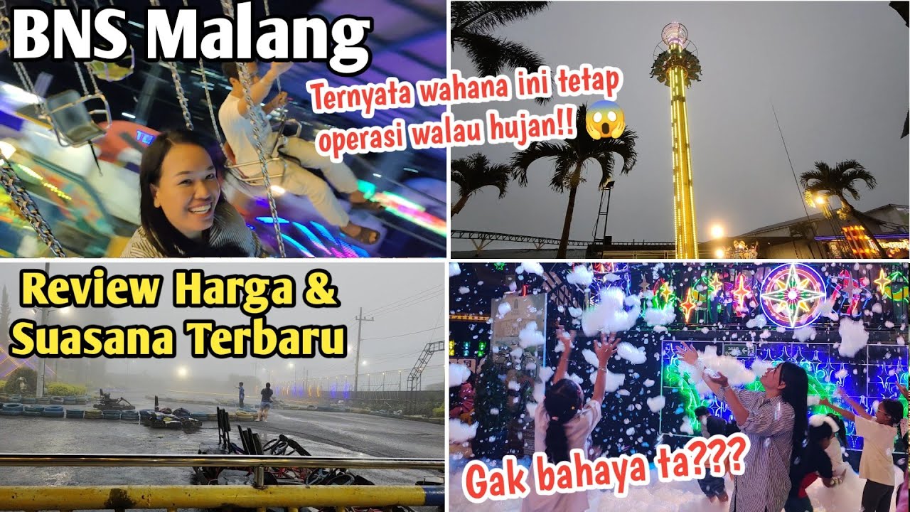 BNS Malang Update (Batu Night Spectacular)| Wahana di Kala Hujan, Gak Bah4ya Tah??