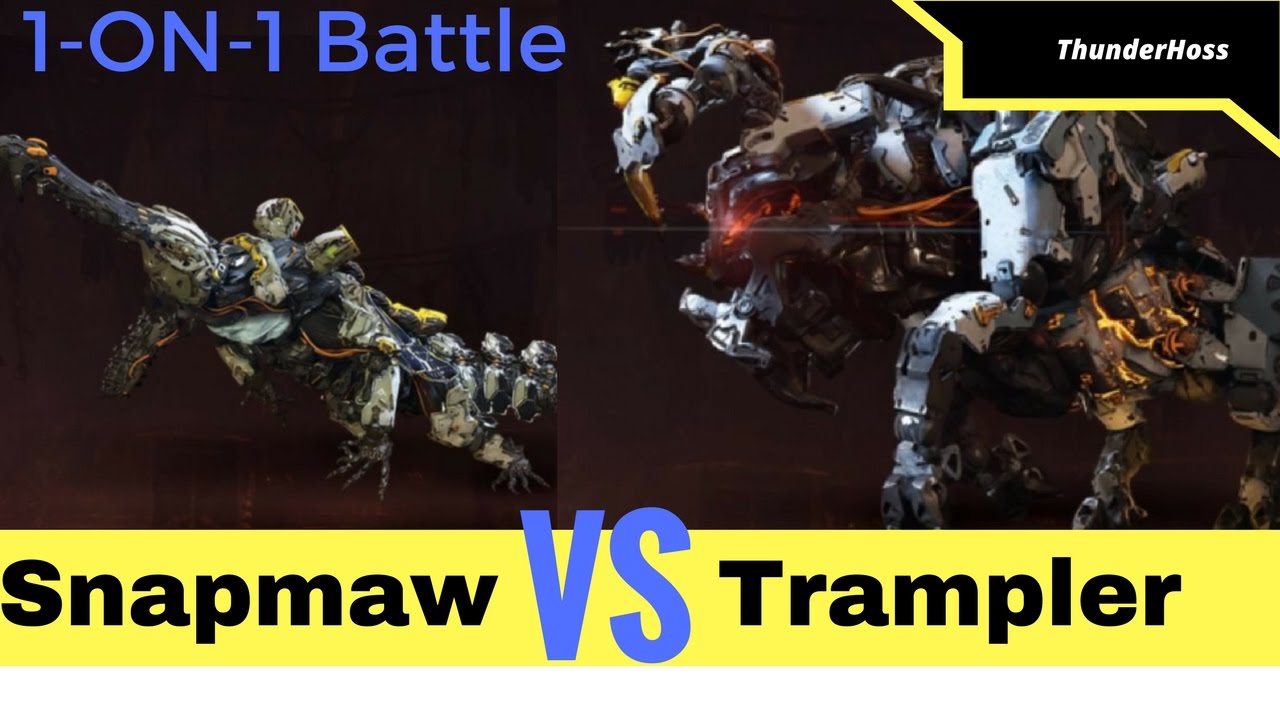 Horizon Zero Dawn - Snapmaw VS Trampler (Horizon Fight Club #3)