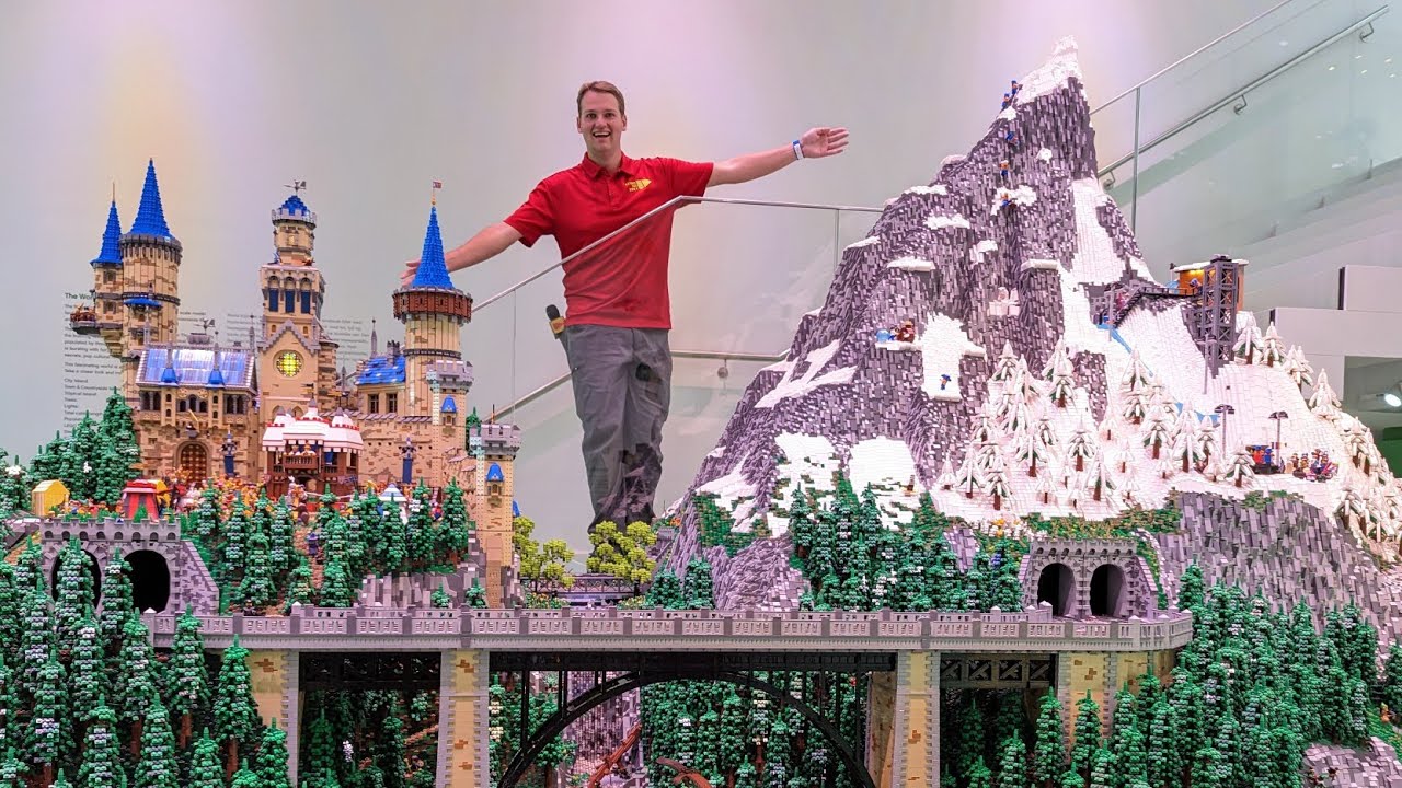 Full Tour of LEGO House Huge Castle & Mountain Room (ASMR)