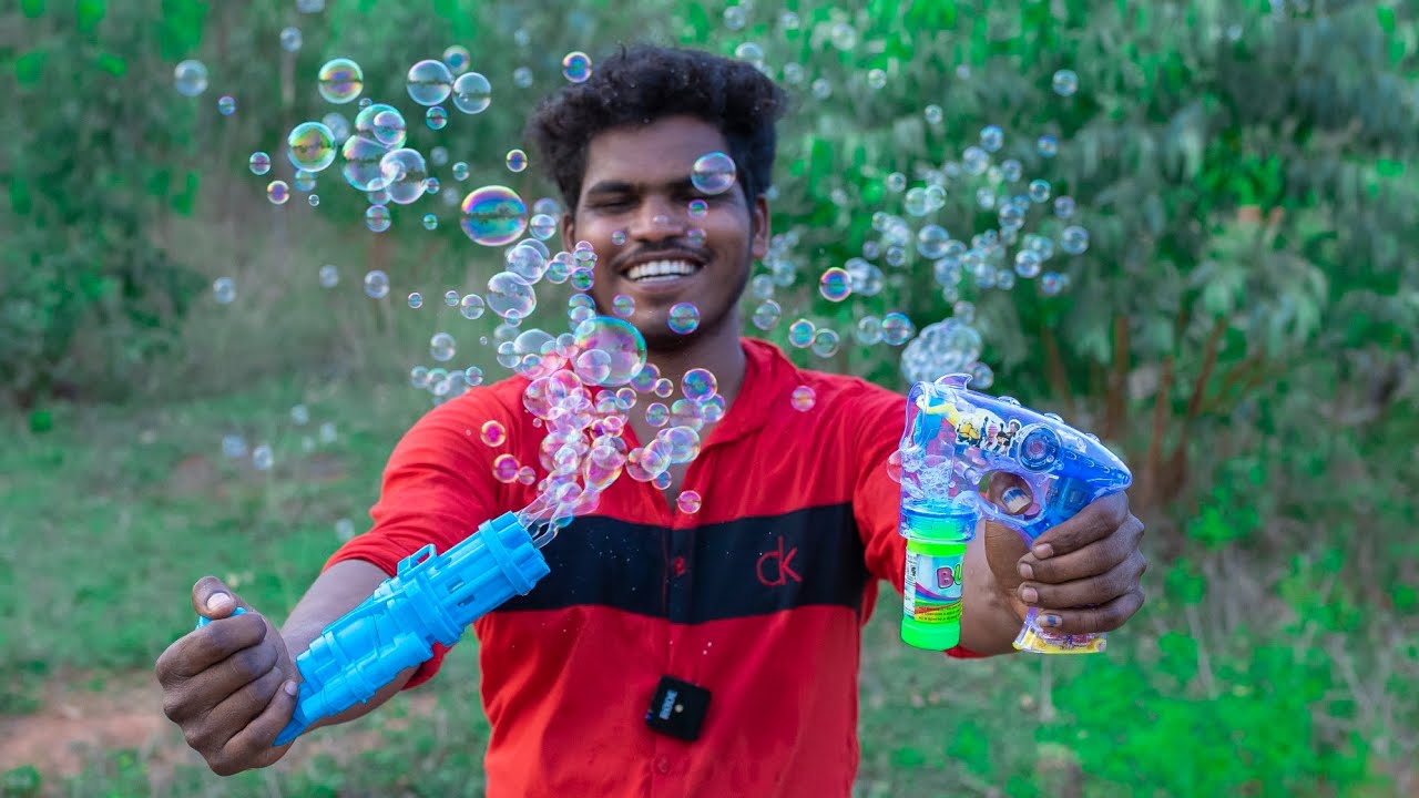 Bubbles Machine Gun 🔫...  Vera level Bubbles ...😄😄😄