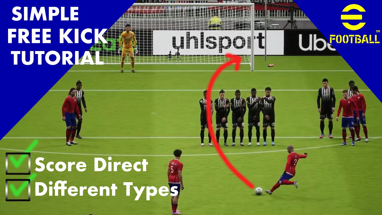eFootball Simple FreeKick Tutorial - Enjoy and Score with Different Variations!!!