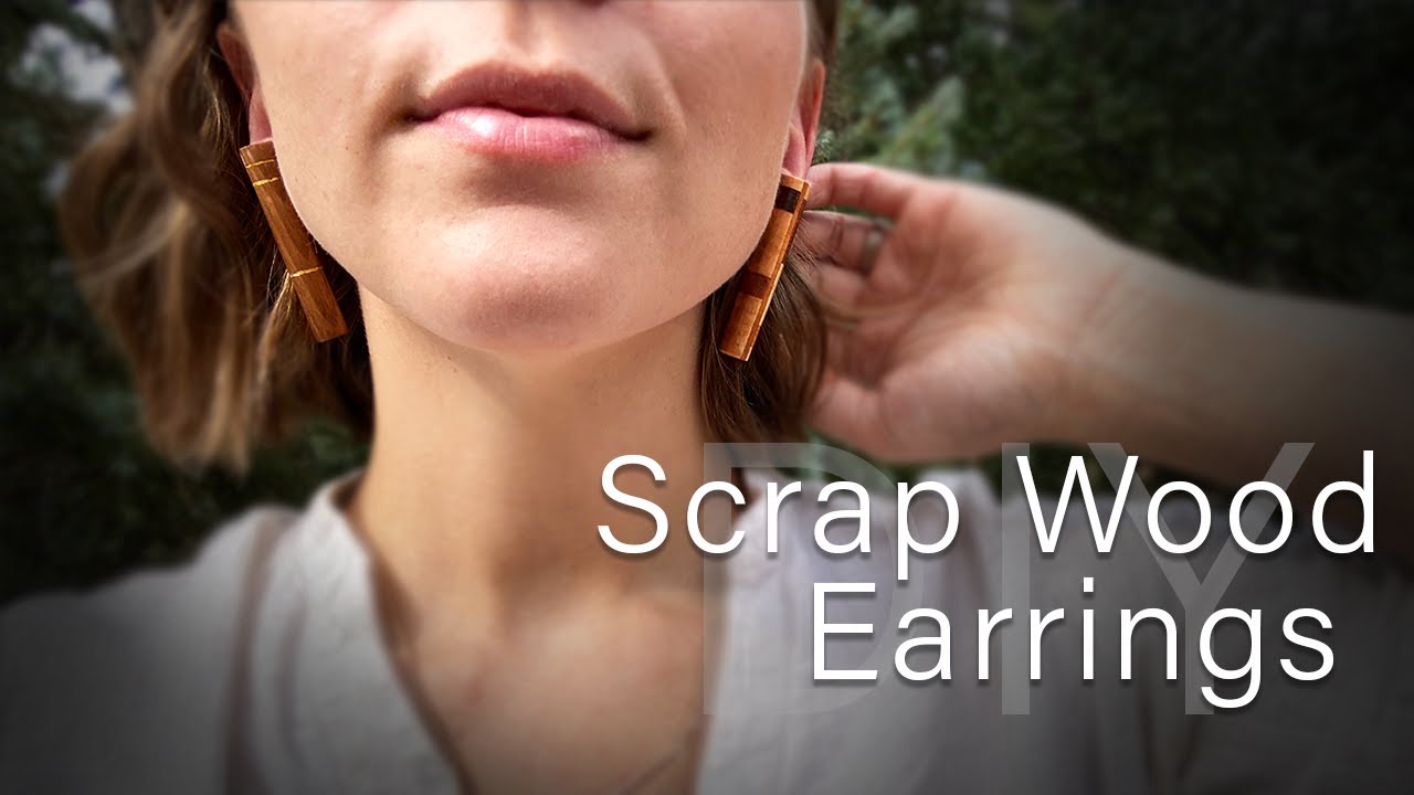 DIY Scrap Wood Earrings | HW|Designs