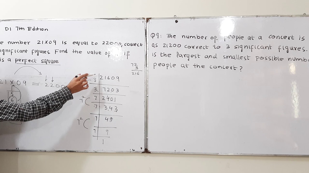 D1 Math|| Ex 3B || Q8 Q9 || Significant figures