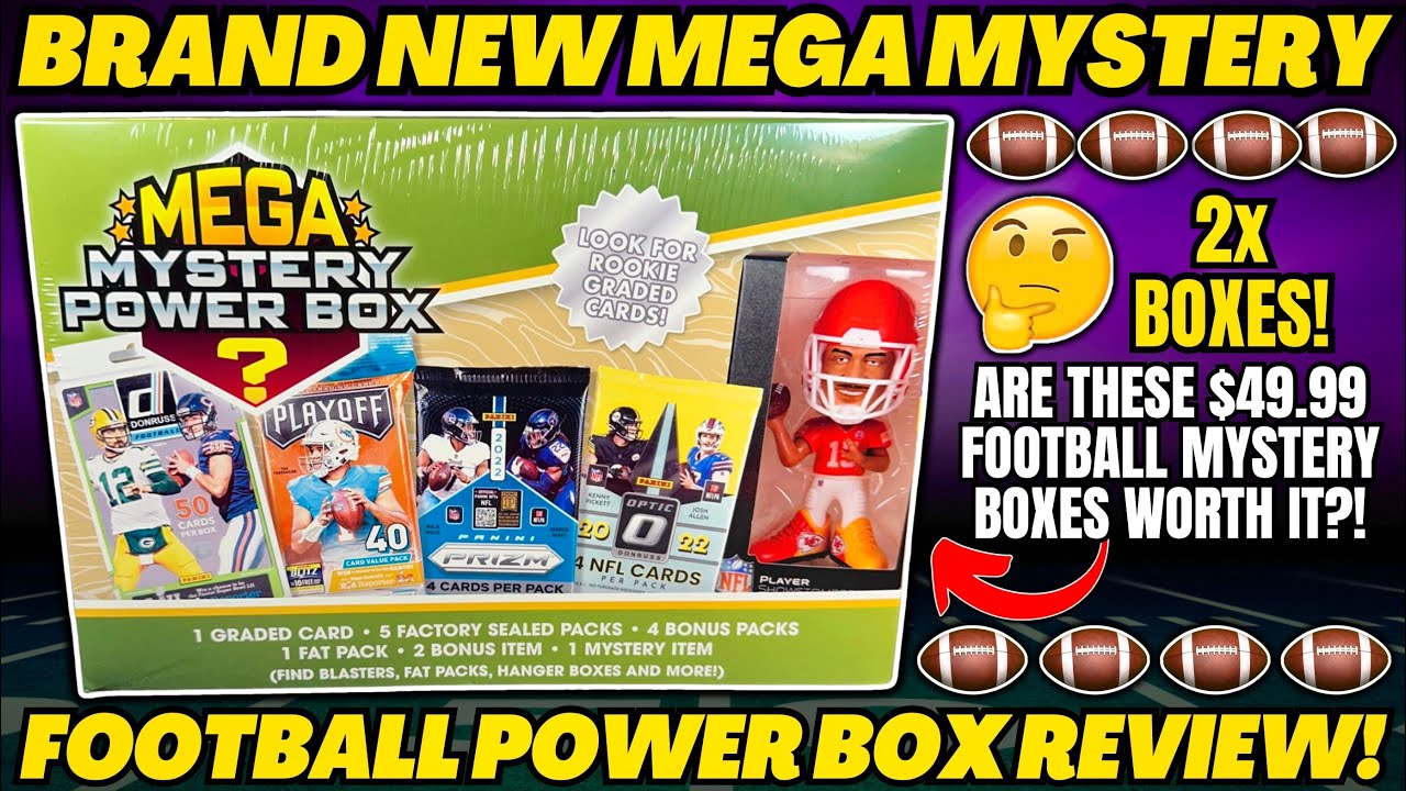 *ARE THESE $50 MYSTERY BOXES WORTH IT?!🤔 2024 MEGA MYSTERY FOOTBALL POWER BOX REVIEW!🏈