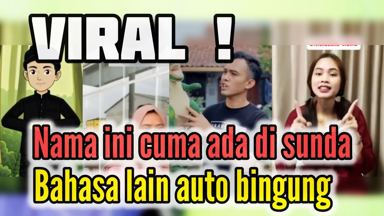 Viral ! NAMA INI CUMA ADA DI SUNDA, BAHASA DAERAH LAIN AUTO BINGUNG #beranda #beritaterkini #lucu 