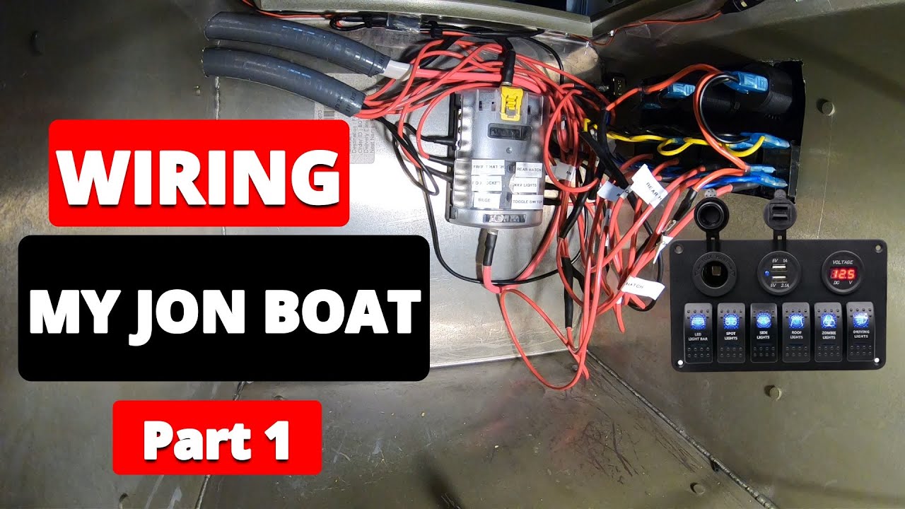 WIRING MY JON BOAT Part 1 Step-By-Step {Jon Boat to Bass Boat Conversion} Lowe 1448