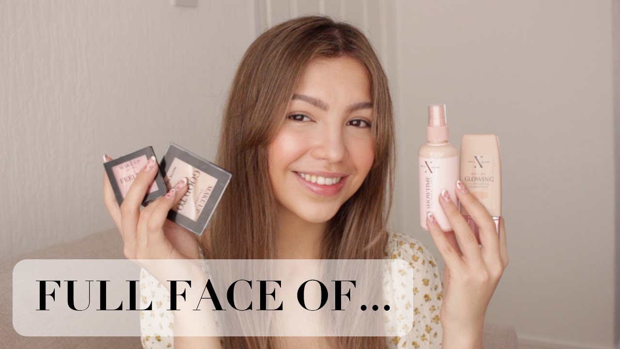 Full face of POUNDLAND Makeup | Makeup look under £15