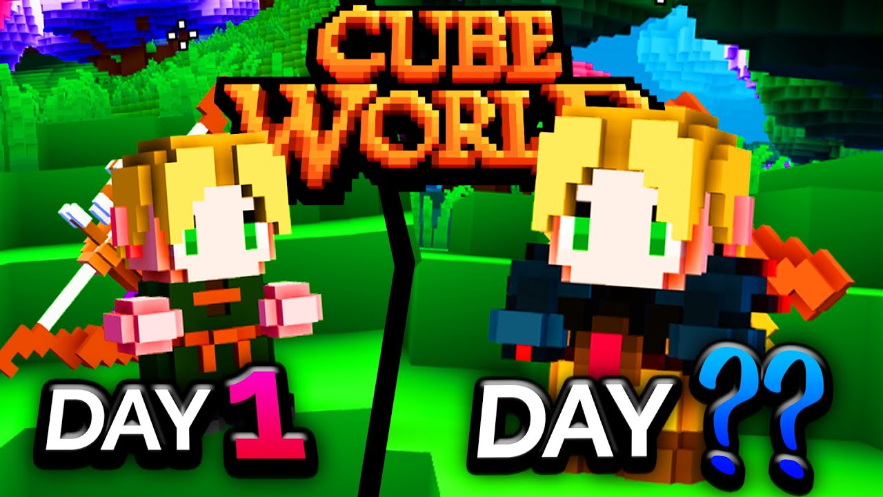 I Spent 100 days in Cube World... Here's What Happened... kinda
