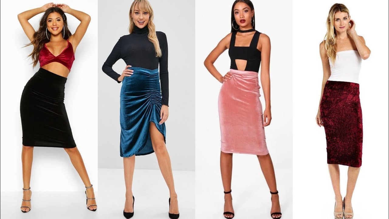 Velvet skirts || Velvet skirt outfits || how to style velvet skirts