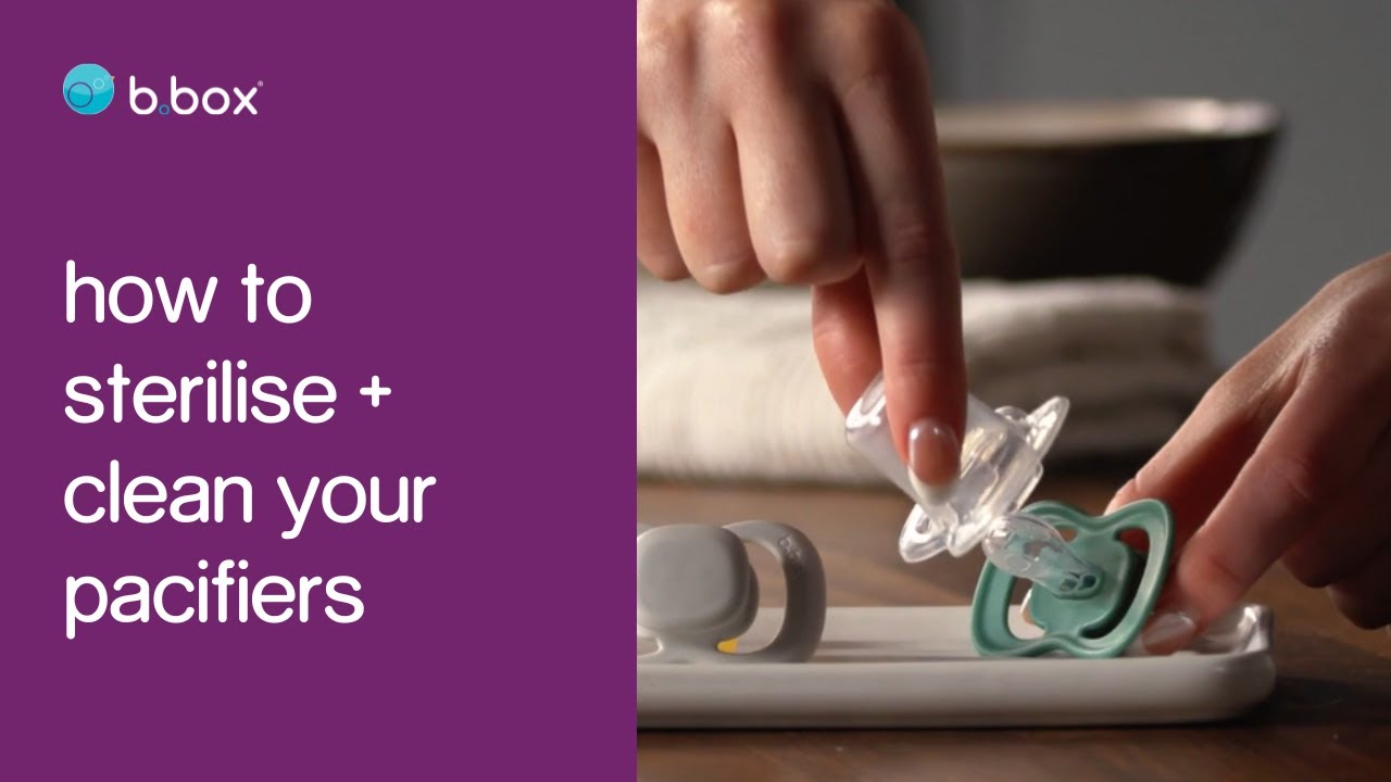 How to sterilise + clean your b.box pacifiers