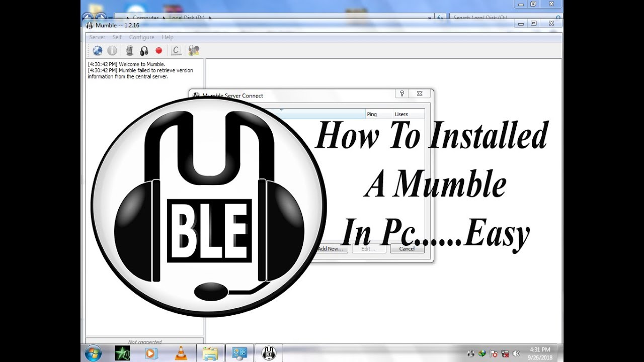 How To Install Mumble Software In PC Easily...