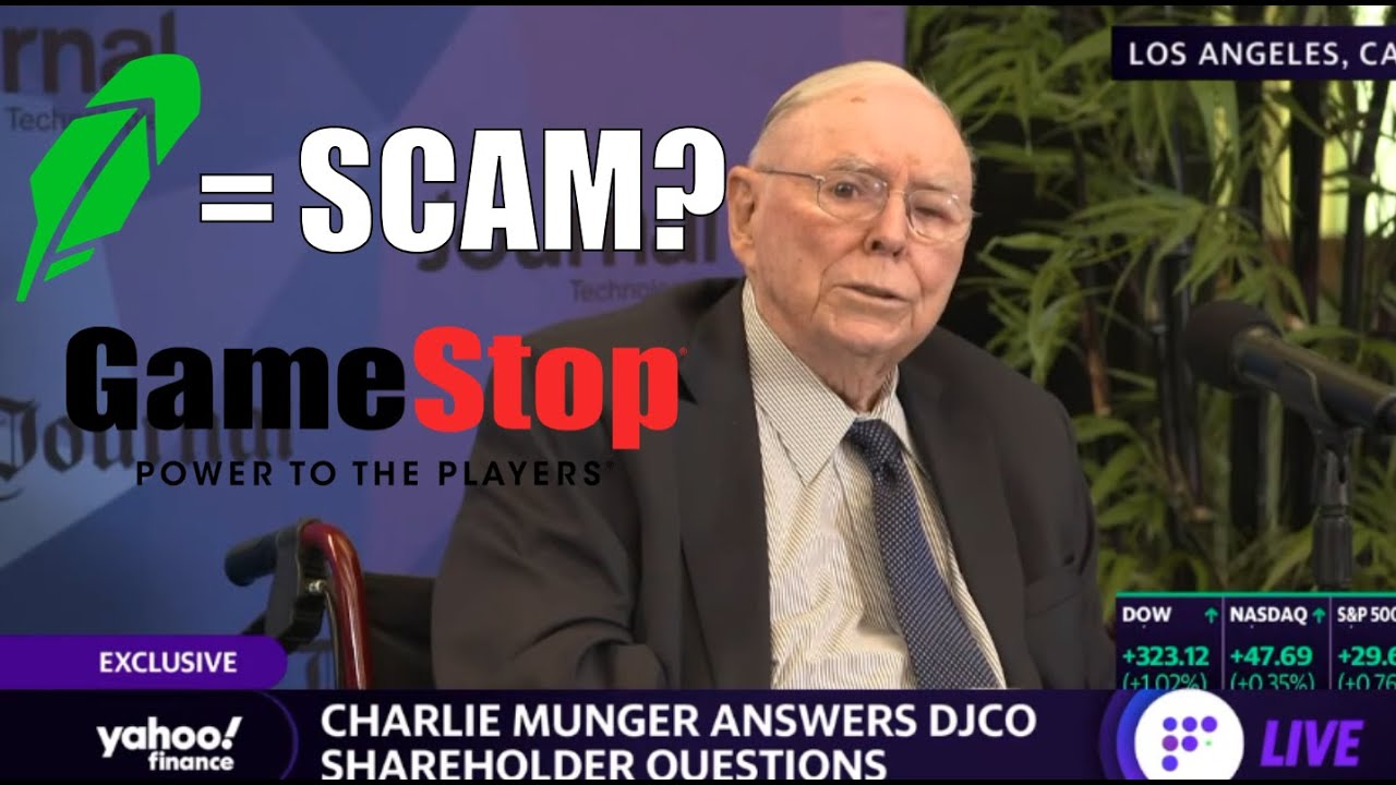 Charlie Munger: $GME Short Squeeze EXPOSES RobinHood