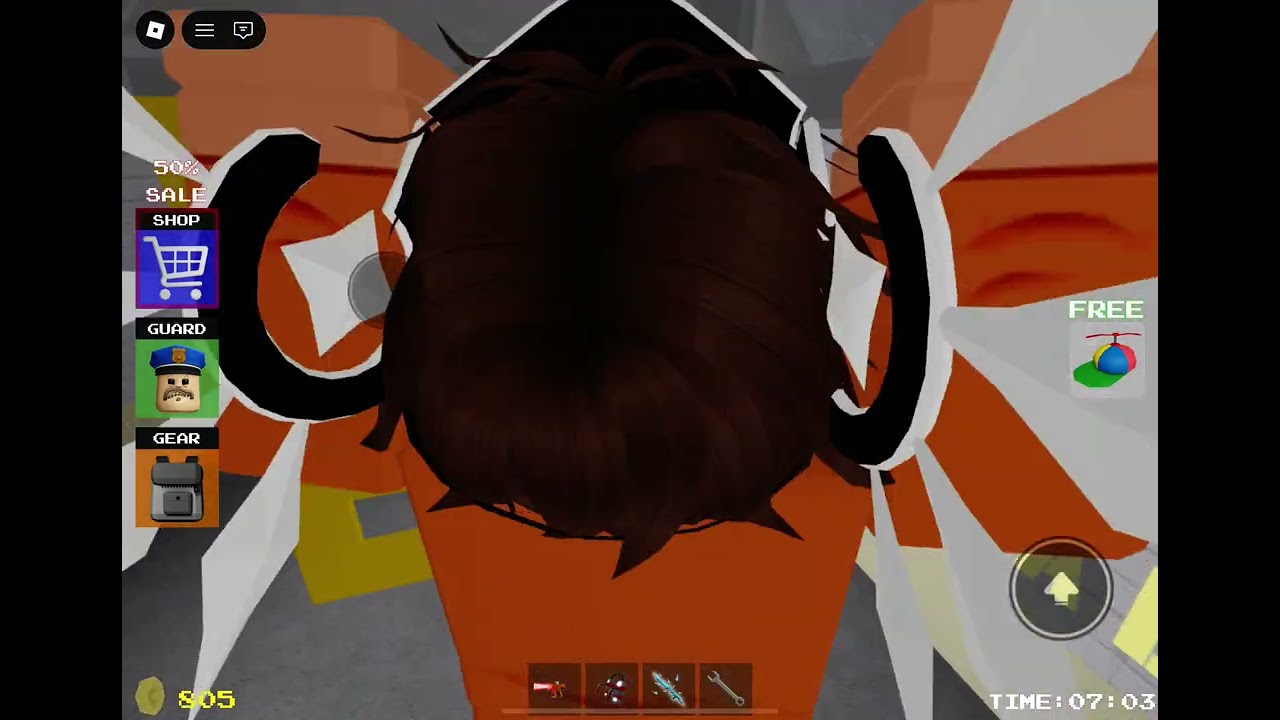 Playing BARRYS prison run (I escaped) (Used powers)