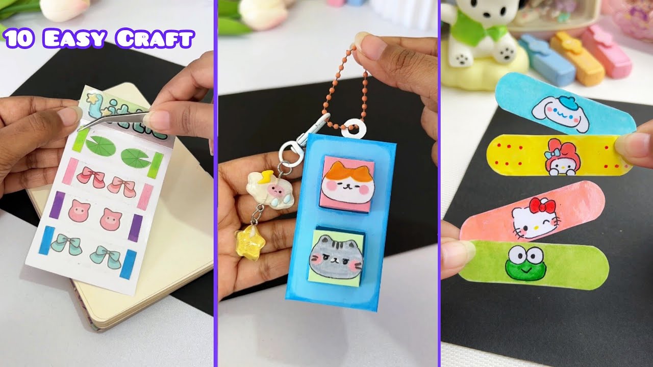 14 Easy craft ideas / miniature craft / how to make / DIY school project. / Helena's Craft
